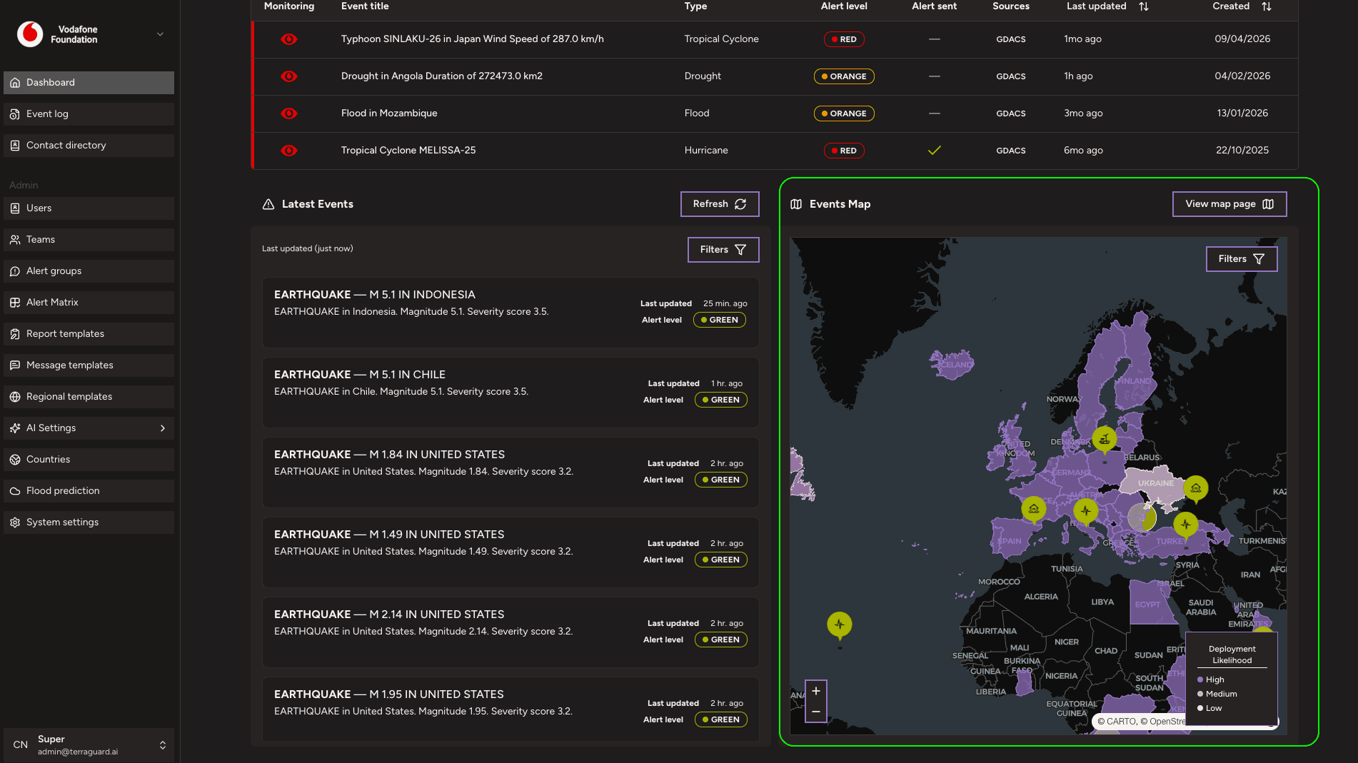 Events Map